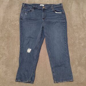 Lane Bryant Size 28 High Rise Essential Stretch Straight Crop